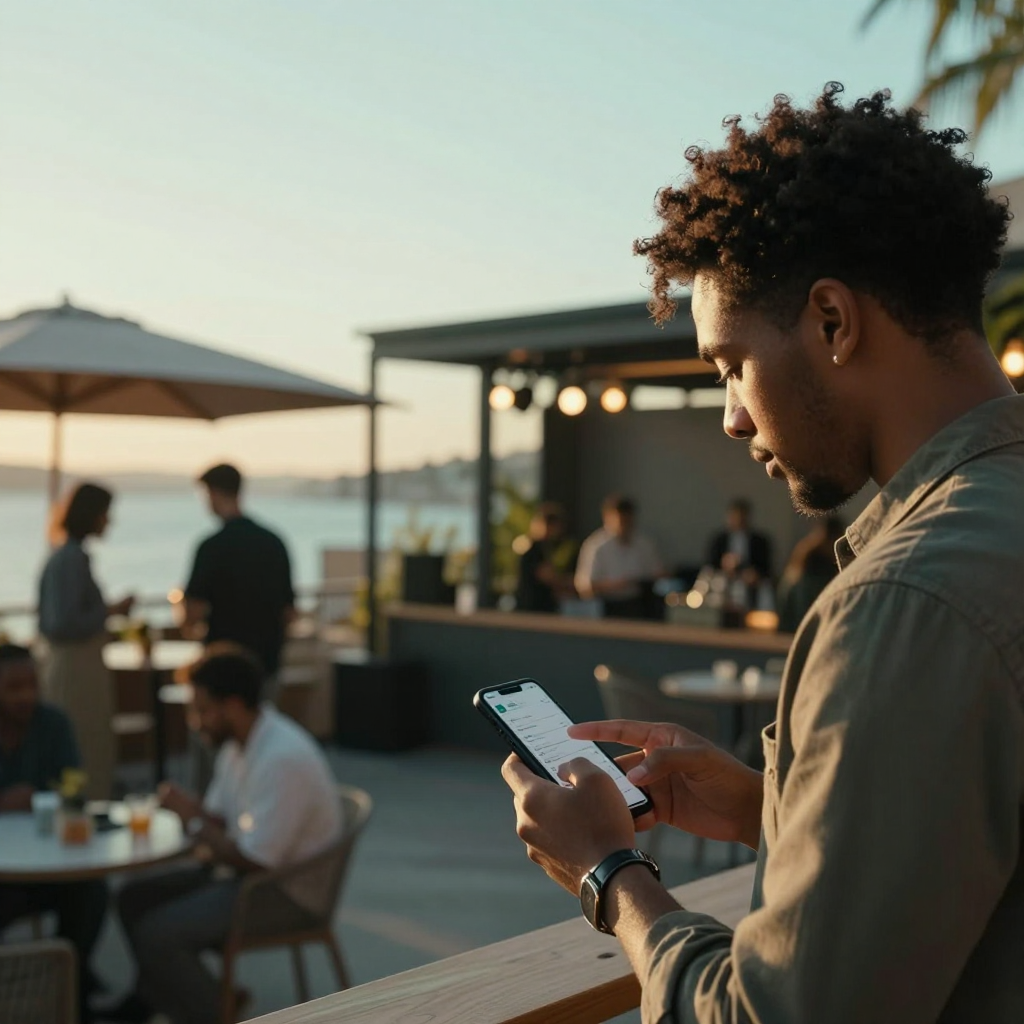 Organizer preparing for an event in a premium venue